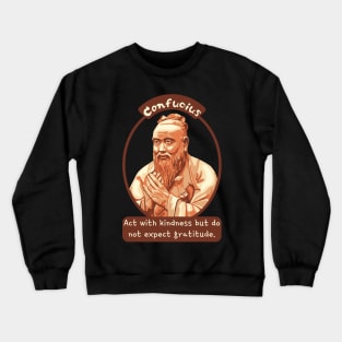 Confucius Portrait and Quote Crewneck Sweatshirt